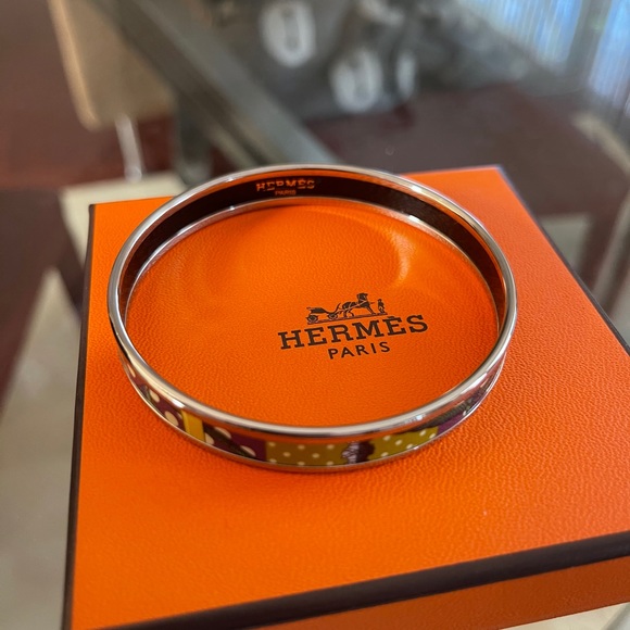 Authentic Hermes polka dot bangle - thin - Picture 3 of 3